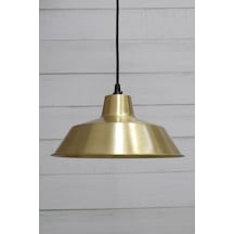Rsylight Retro Metal Gold Tekli Metal Sarkıt Avize Çap:35 Cm Beyaz