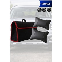 Letiace Uyumlu Bagaj Çantası Siyah Renk Koltuk Yastığı Lüks Model