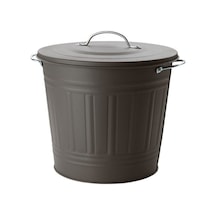 Ikea Knodd Çöp Kutusu 16 Litre, Çelik, Gri Renk Kapaklı Gri