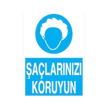 Saçlarınzı Koruyun Uyarı Tabelası - 50x70 Alüminyum Kompozit Panel - İe15