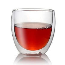 Epinox Isı Yalıtımlı Çift Katman Borosilikat Cam Bardak 250 Ml Çkb-250 Şeffaf
