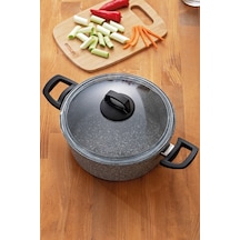 Emsan Titanium Granit Derin Tencere 16 CM
