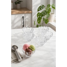 Porsima Rygx077 Torina 6lı Cam Kase Puding Tatlı Ve Dondurma Kasesi Kahvaltılık Kase Seti Çerez Kasesi 200ml Şeffaf