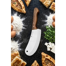 Wood Serisi Ceviz Sap Mutfak Börek Pide Pizza Şef Bıçağı Et Ekmek Sebze Salata Şef Bıçak Lzg-100