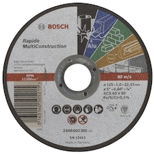 Bosch Rapido MultiConstruction 125x1.0 mm Düz Kesme Diski
