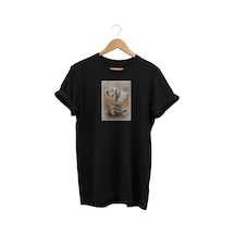 Widi Setter Çulluk Baskılı Siyah T-shirt Siyah