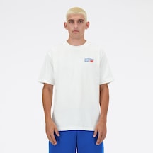 New Balance Lifestyle Erkek T-tshirt Beyaz