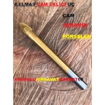 4 Elmaslı 6mm Cam Delici Seramik Delici Porselen Delici Uç