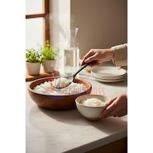 Sert Uçlu Isıya Dayanıklı Silikon Kaşık Seti, 28 Cm, 24 Cm, 20 Cm, Fuşya