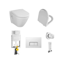 VitrA S50 Kanallı Asma Klozet + VitrA Gömme Rezervuar 700-1909