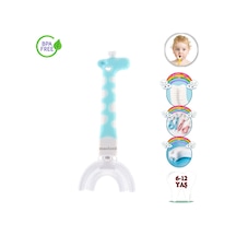 Mas Lord U Tipi Yeni Nesil Diş Fırçası - Mavi - Zürafa Model  6-12 Yaş
