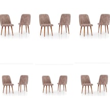 Yonga Concept Karegold Sandalye 6 Adet Cappucino