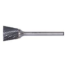 Dwcarbide N Tipi Ters Konik Karbür Kalıpçı Frezeleri 3.0 X 3mm Komple Karbür