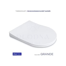 D-form Grande Yavaş Kapanan Klozet Thermoplast Üstten Sıkmalı Men D-form Grande Yavaş Kapanan Klozet Thermoplast Üstten Sıkmalı Men