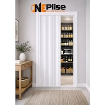 Premium Seri Kapı Seperatörü - Estetik Akordiyon Plise Perdesi Ölçü Aralığı 0-100 Cm X 0-230 Cm Ölçü - 100X230