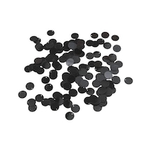 Siyah 12 Mm Yandan Delikli Plastik Pul Payet 30 Gr Tülbent, Oya, Havlu Malzemesi