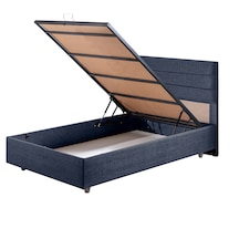 Sofia İkili Set, Sofia Tek Kişilik Baza Başlık Seti Lacivert 100 x 200