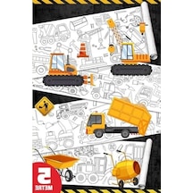 Dev Boy Boyama Kağıdı Rulosu, Çocuklar İçin Eğlenceli