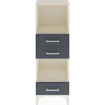 Arges Dolap 2 Raflı 3 Çekmeceli 44x30x134 Aytaşı-antrasit Aytaşı