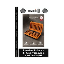Premium Ekipman El Aleti Tornavida Seti Tts05 Gri