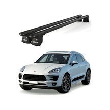 Trio-ıı Porsche Macan 2014 Ve Sonrası Uyumlu Siyah Kilitli Ara Atkı Port Bagaj Tavan Barı