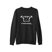 Radiohead Siyah Erkek Kalın Sweatshirt