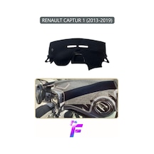 Renault Captur 1 2013-2019 Uyumlu Torpido Örtüsü Yansıma Önleyici Koruma Hızlı Montaj J44 Gri