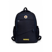 Fenerium Fenerbahçe Lisanslı Lacivert Sırt Çantası - Su İtici Kumaşlı Çapraz Cep Detaylı Laptop Bölmeli Okul Çantası