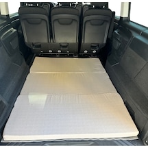Araç Yatağı Sünger Katlanabilir Oto Yatağı Üniversal 120x180x6 Cm-tesla Ve Birçok Modele Uygun-krem