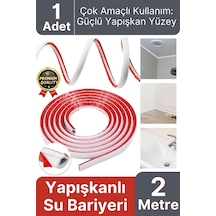 1 Adet Ultra Güçlü Dayanıklı Esnek Tezgah Mutfak Banyo Kendinden Yapışkanlı Su Bariyeri 2 Metre