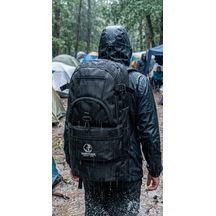 Bag Trend Bt Kamp Çantası 45 Litre Sırt Çantası Körüklü Trekking Outdoor Su Geçirmez 5 Gözlü Astarlı Siyah