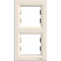 Schneider Eph5810223 Asfora Krem İkili Dikey Çerçeve