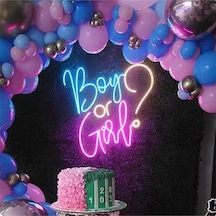 Boy Or Girl Yazılı Neon Tabela Pembe