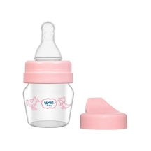 Wee Baby 0-6 Ay Pembe Mini Cam Alıştırma Bardağı Seti 30 ML Pembe