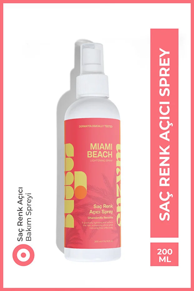 Enzym Cosmetics Miami Beach Renk Açıcı Saç Sprey 200 Ml Papatya Suyu