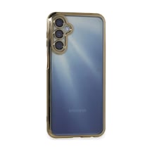 Samsung Galaxy A55 5g Uyumlu Kılıf Lensli Silikon - Gold