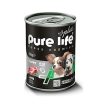 Purelife Plus Kuzu Etli Yavru Köpek Konserve Mama 400gr