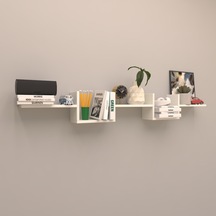 Rafkestir Mugo Gizli Duvar Raf Set Beyaz ( Mat )