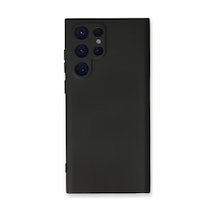 Samsung Galaxy  Uyumlu - S23 Ultra Kılıf Nano İçi Kadife Silikon - Siyah