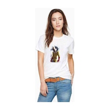 Anime One Punch Man Baskılı Beyaz Kadın Tshirt (534307599)