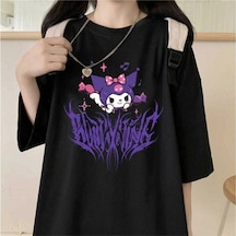 Adrift Y2k Harajuka Style Etiket Ars Harajuku Kuromi Gotik T-shirt Arsgotik Siyah