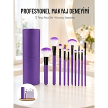 12 Parça Makyaj Fırçası Yumuşak Kıllı Profesyonel Fırça Seti Yüksek Kaliteli Pürüzsüz - Lisinya 57367218