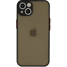 Muratech Newface Apple iPhone Uyumlu  15 Plus Kılıf Montreal Silikon Kapak - Siyah