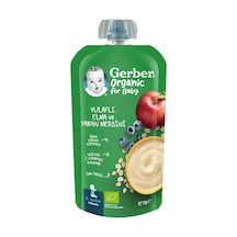 Gerber Organic Yulaflı Elma Ve Yaban Mersini 110g Gbr-4466 GBR-4466
