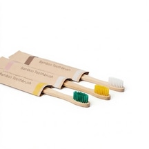 Orivra 3 Lü Paket Doğal Bambu Diş Fırçası