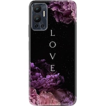 Infinix Hot 12 Kılıf Silikon Desen Özel Seri Love Flow 1664