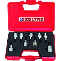 İzeltaş 1/2 Lokmalı Torx Uç Takımı (60 Mm 9 Parça)