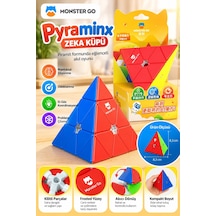 Gan Pyraminx Zeka Küpü Piramit Akıl Oyunu Hız Küpü Stickerless Eğitici Bulmaca