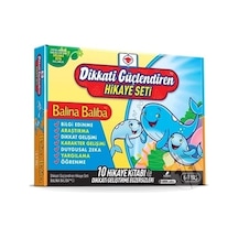 Dikkati Güçlendiren Hikaye Seti-Balina Baliba Kutulu Set- 6-9 Yaş - 10 Kitap Takım - Osman Abalı - Adeda