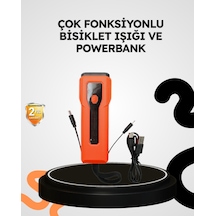 600 Lümen Bisiklet Ön Işık Powerbankli Çakar Cob Led Diğer
